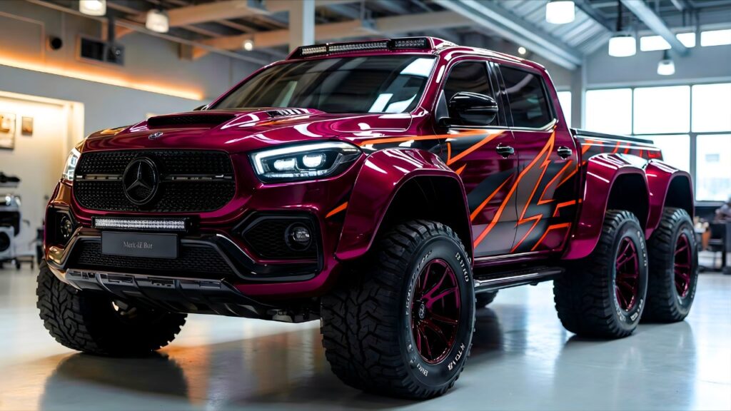 2026 Mercedes X-Class Pickup Emerges! Six Wheels, Brutal Capability, and Luxury Truck Styling