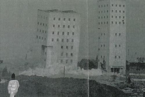 The demolition of Agecroft colliery