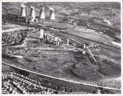 Agecroft colliery site before demolition